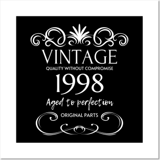 Vintage 1998 - Birthday Gift For Men Posters and Art